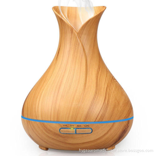 400ml Wood Grain Aroma Diffuser Humidifier